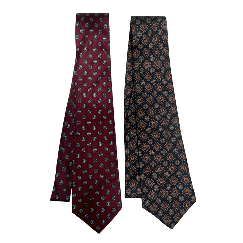 2 Men’s Vintage 100% Silk Lord & Taylor Ties